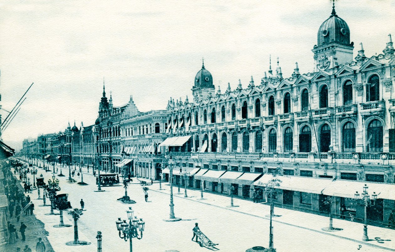 Avenida Central, Rio de Janeiro, Brasilien, ca 1900-talet av Unbekannt