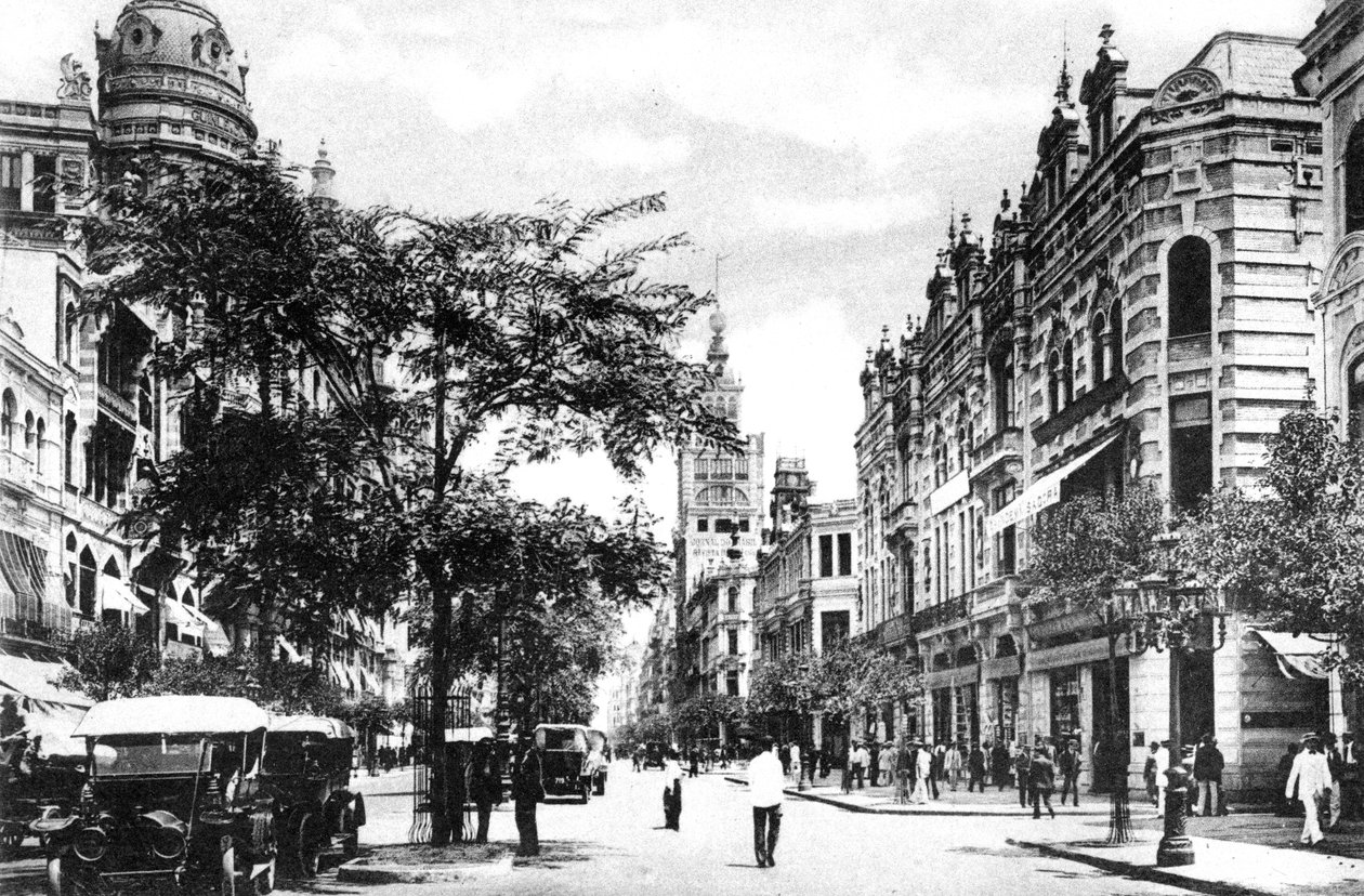 Avenida Rio Branco, Rio de Janeiro, Brasilien, 1920-talet av Unbekannt