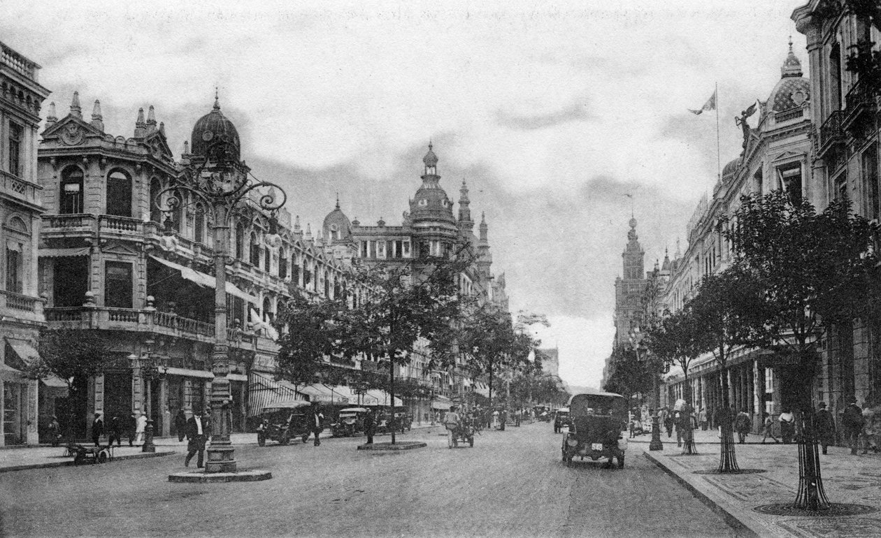 Avenida Rio Branco, Rio de Janeiro, Brasilien, tidigt 1900-tal av Unbekannt