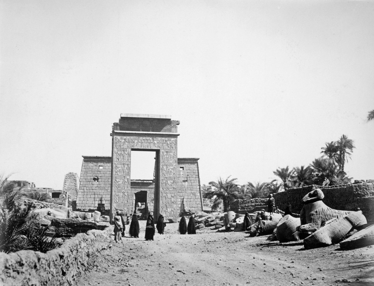 Avenyn med sfinxer, Karnak, Egypten, 1878 av Unbekannt