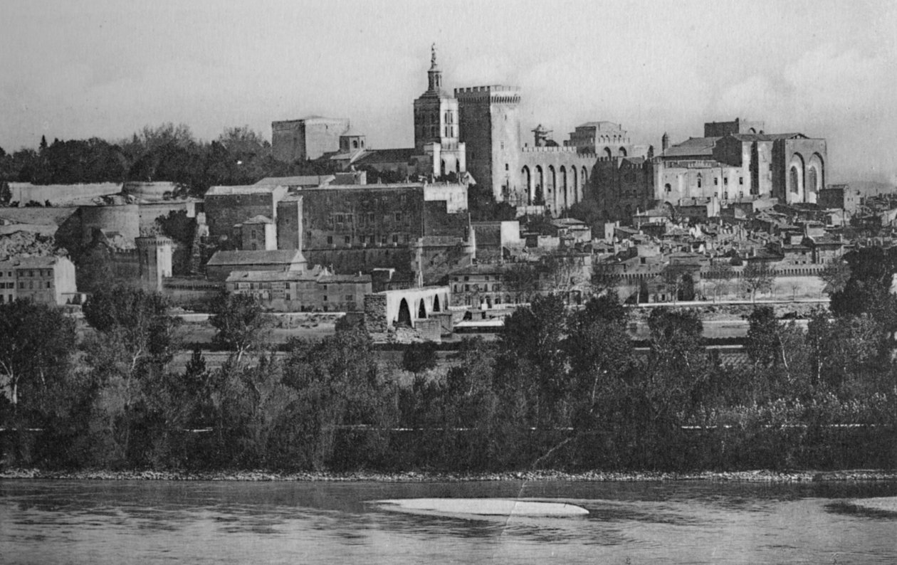 Avignon - Utsikt tagen från Villeneuve, c1925 av Unbekannt