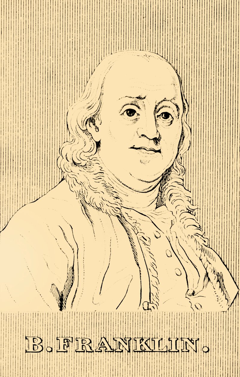 B. Franklin, 1706-1790, 1830. av Unbekannt