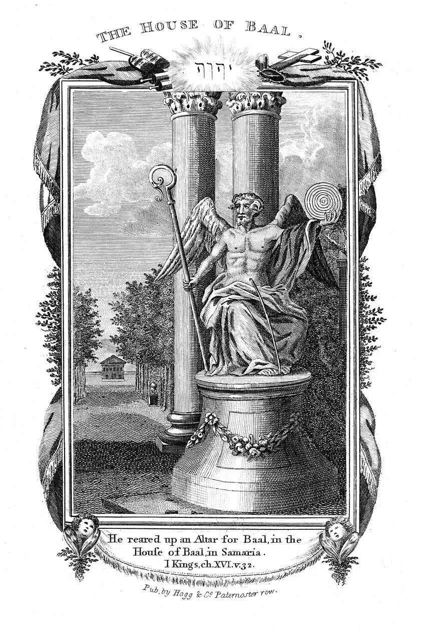 Baal, kanaanéernas främste gud, 1804 av Unbekannt