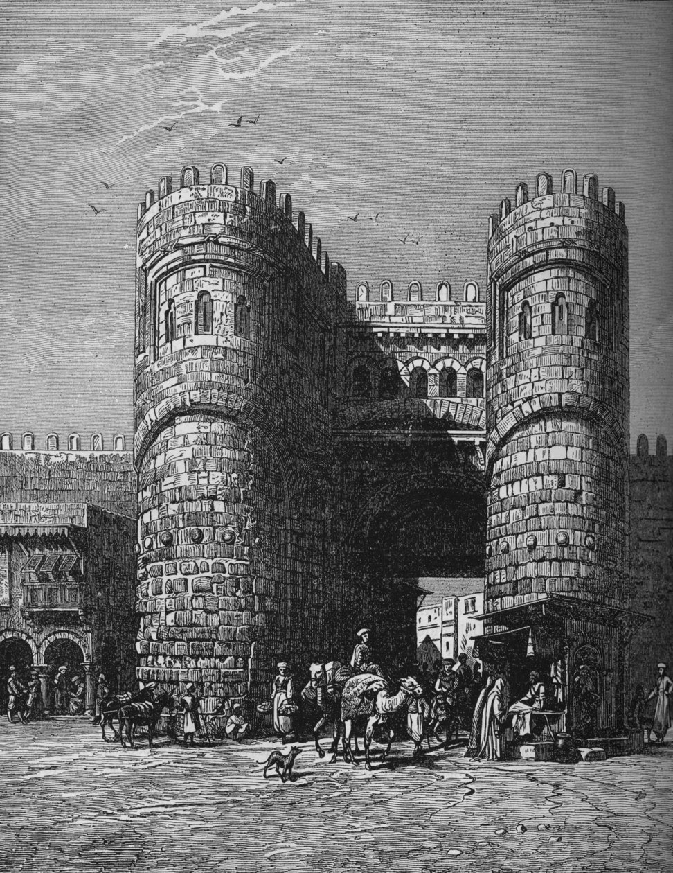 Bab-El-Footoh, En av Kairos portar, 1878, c1882 av Unbekannt
