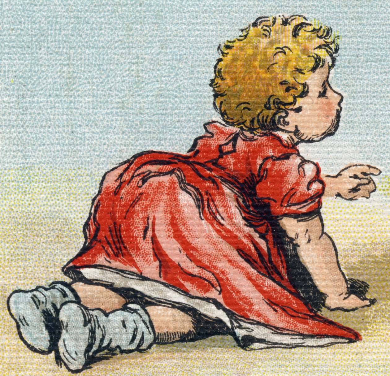 Bebis. Gravyr i "Alphabet de ma petite fille". Bernardin-Bechet och Fils, bokhandlare-förlag, Paris, omkring 1895. Okrossbart album på duk. Bibliotheque des Bebes. 12 sidor. Album innehållande en läsmetod och en illustrativ abecedary. Dim: 29, av Unbekannt
