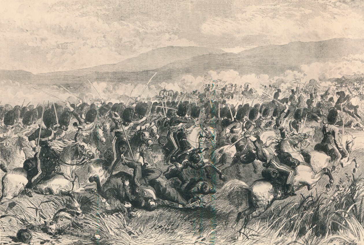 Balaclava, 25 oktober 1854. The Charge of the Scots Greys, 1884 av Unbekannt