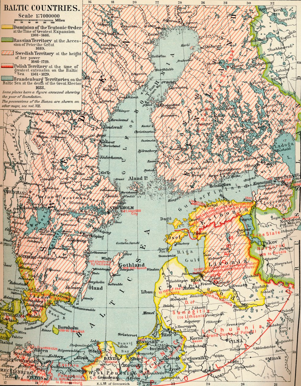 Baltiska länder, c1907, 1907 av Unbekannt