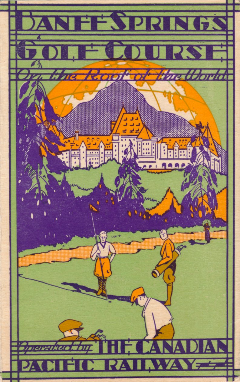 Banff Springs Golf Course, resultatkort, c1925 av Unbekannt