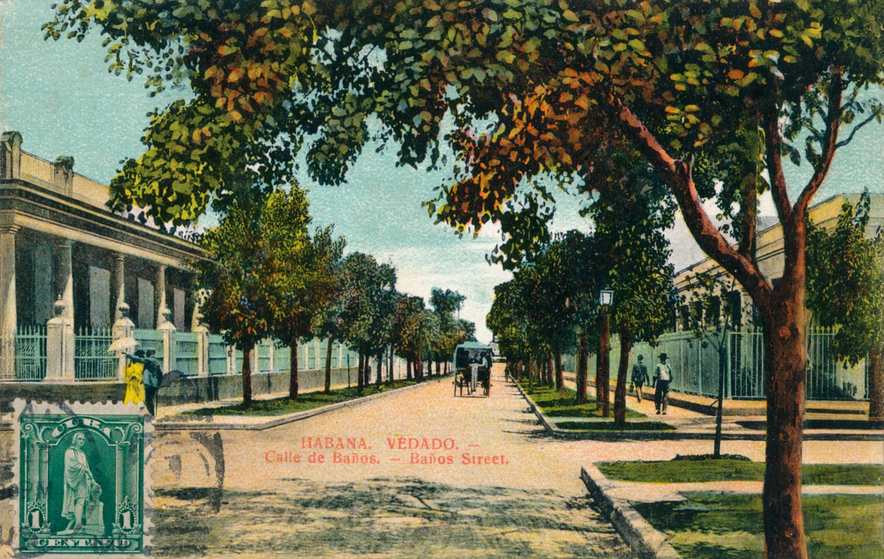 Banos Street, Havanna, Kuba, c1910 av Unbekannt