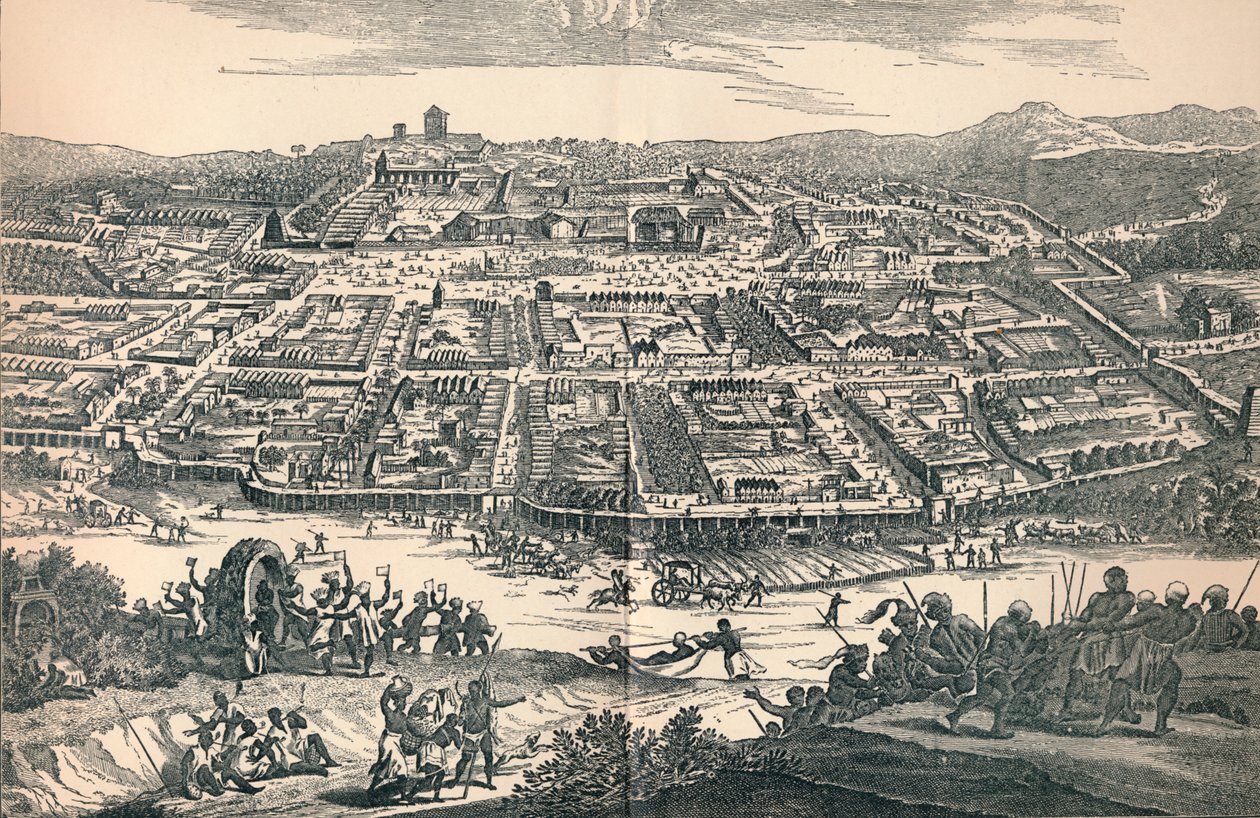 Banza Lovangri, huvudstaden i det forna kungariket Lovango, c1670, 1903 av Unbekannt