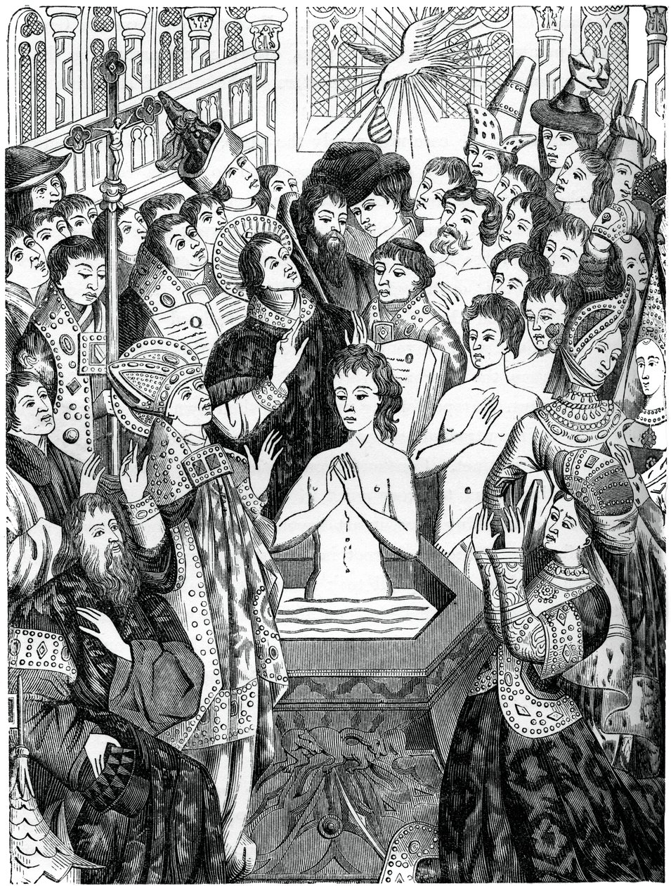 Dop av kung Clovis, Reims, 1870 av Unbekannt