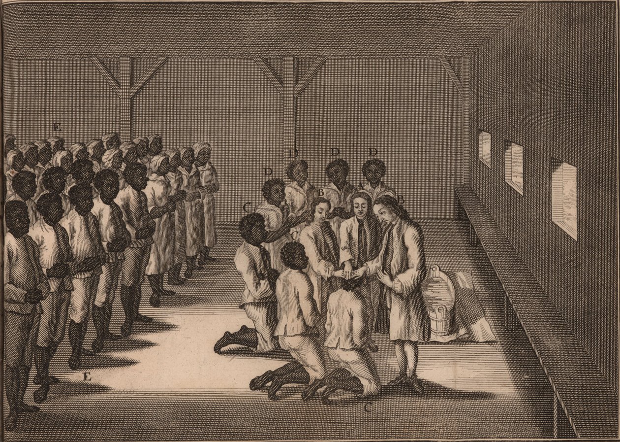 Dop av svarta slavar, 1757. av Unbekannt