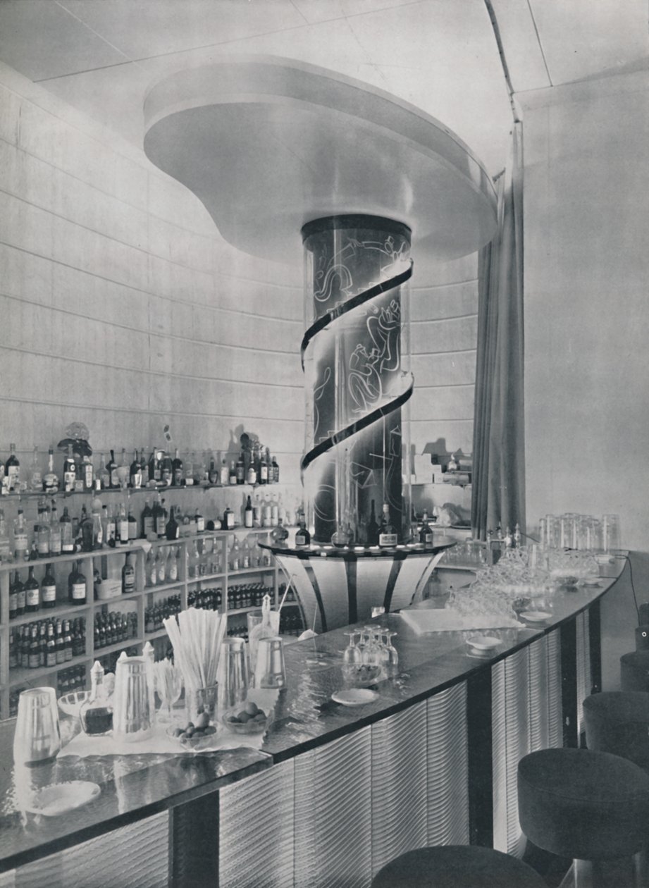 Bar för en trädgårdsklubbrestaurang, 1942. av Unbekannt