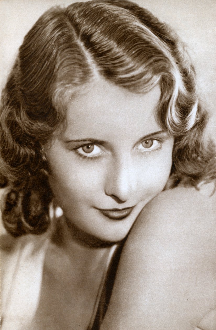 Barbara Stanwyck, amerikansk film- och tv-skådespelerska, 1933 av Unbekannt