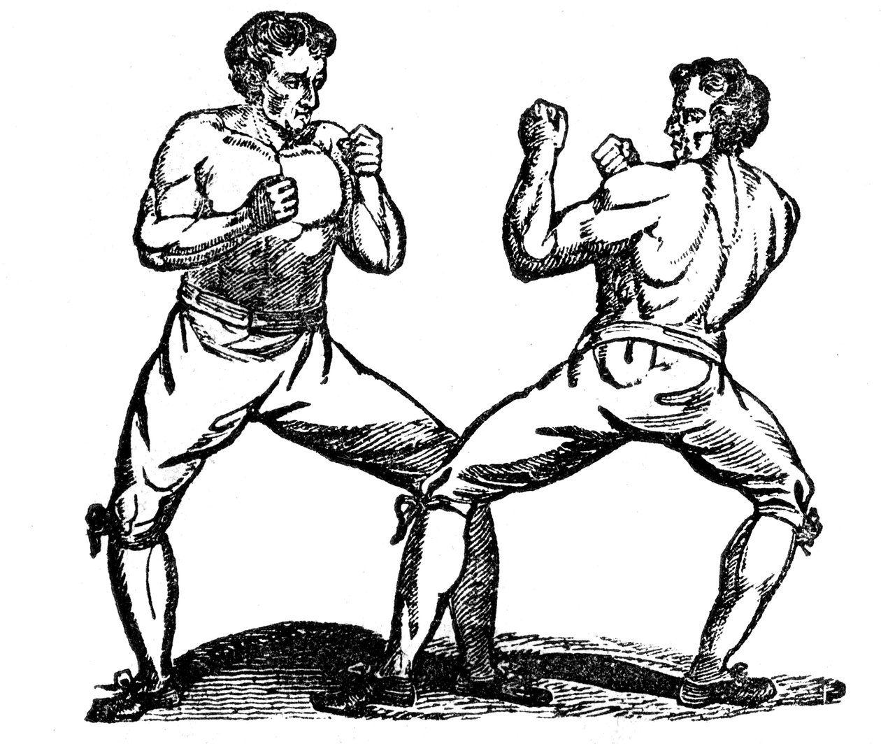 Barknöd boxning, c1700-tal av Unbekannt
