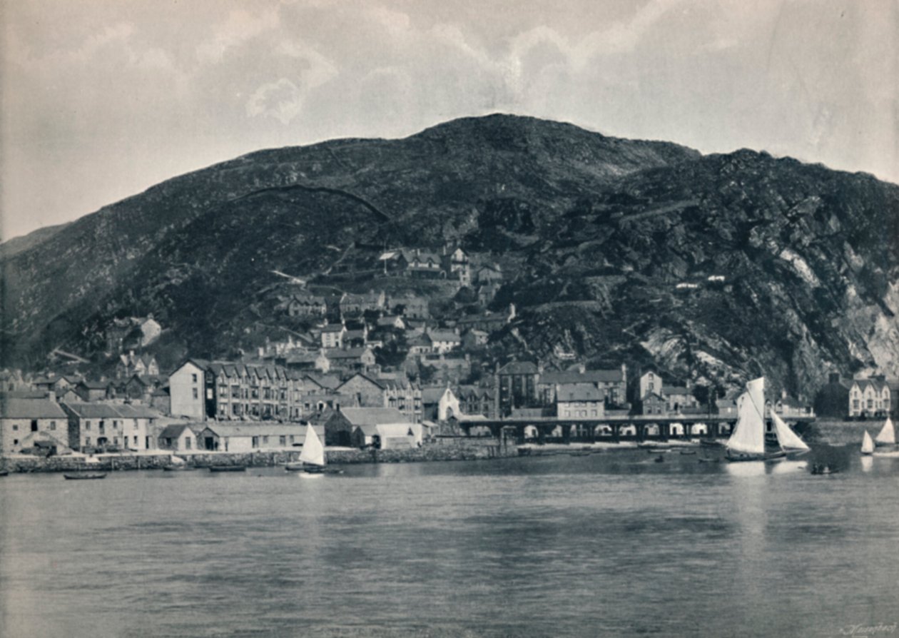 Barmouth - Utsikt från Mawddach, Showing Heights, 1895 av Unbekannt