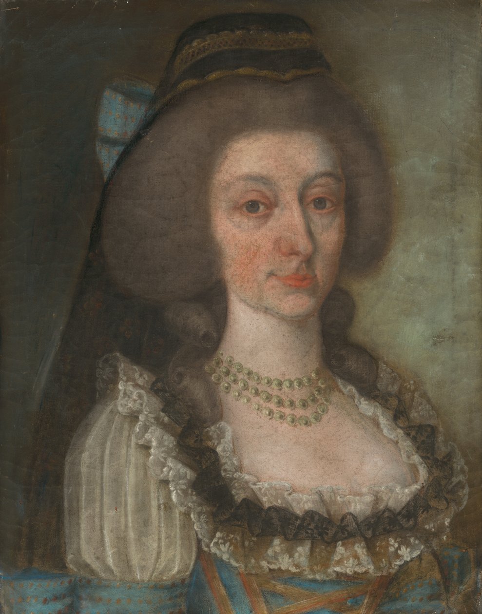 Baronessan Josephine Mednyánszky (Porträtt av grevinnan Josephine Eszterházy) av Unbekannt