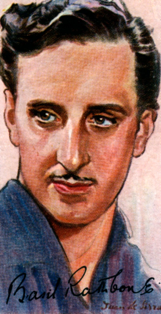 Basil Rathbone, 1892-1967, engelsk skådespelare, 1900-talet av Unbekannt