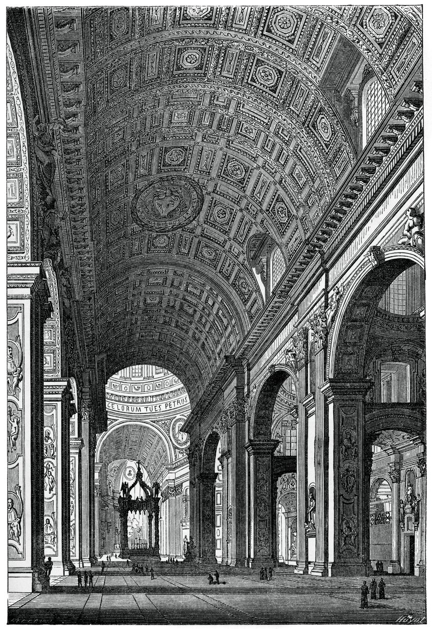 Peterskyrkan, Rom, 1870 av Unbekannt