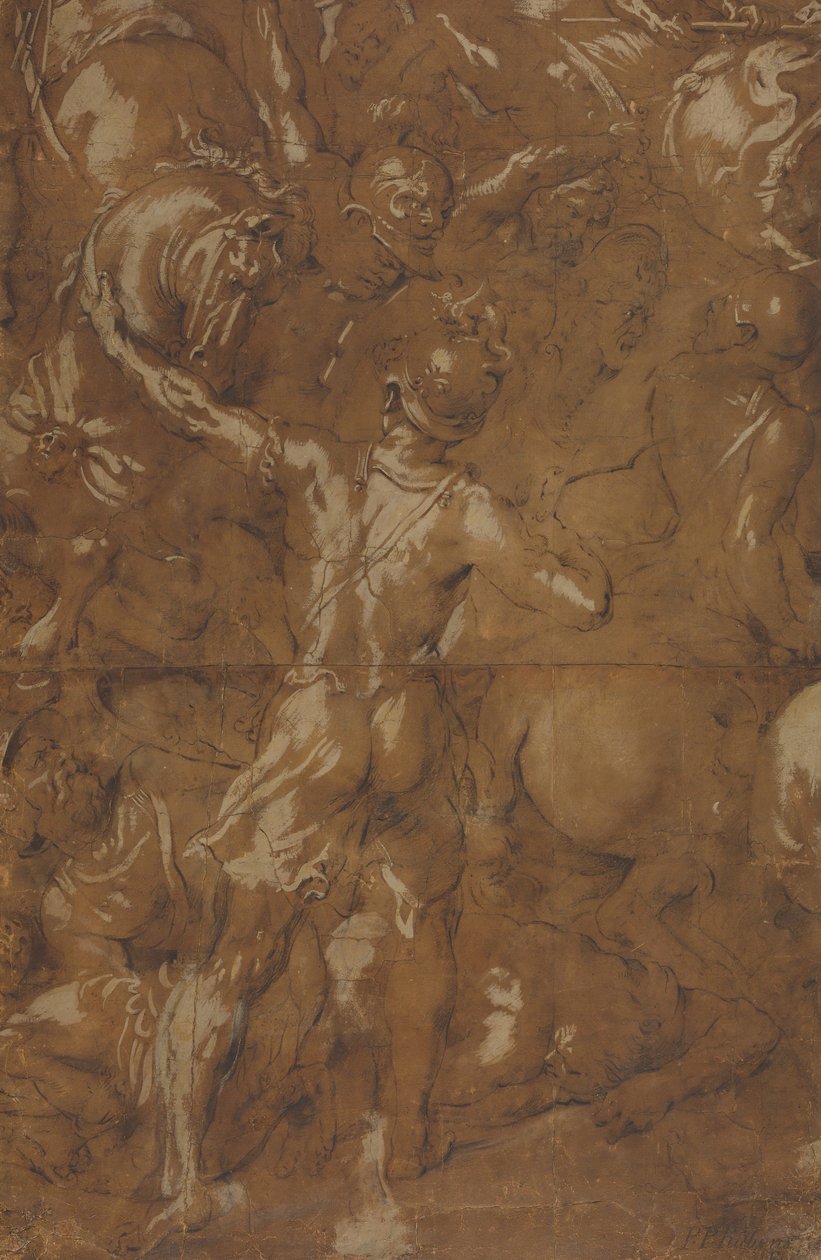 Battle Scene, n.d.. av Unbekannt