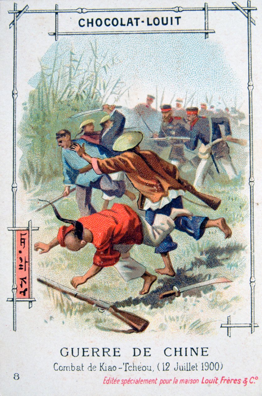 Slaget vid Kiao-Tcheou, Kina, Boxer Rebellion, 12 juli 1900 av Unbekannt
