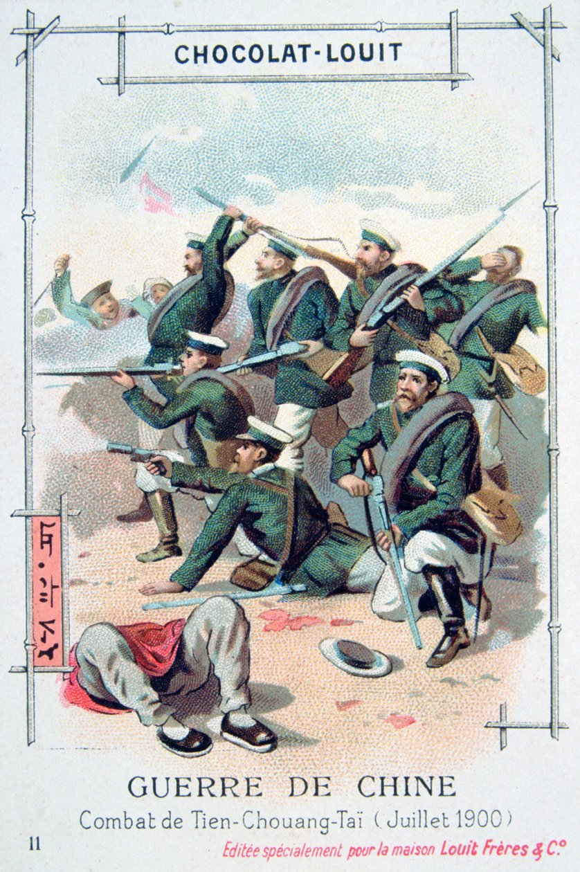 Slaget vid Tien-Chuang-Tai, Kina, Boxer Rebellion, juli 1900 av Unbekannt