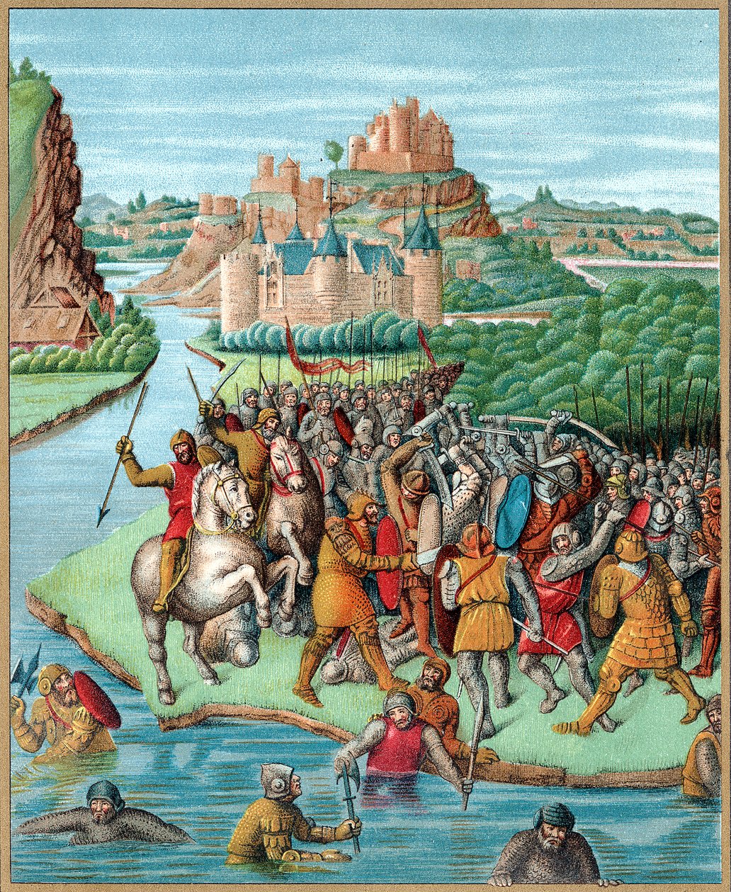 Slaget mellan Bacchides och Jonathan, Maccabean Revolt, 160 f.Kr., c1800-talet av Unbekannt