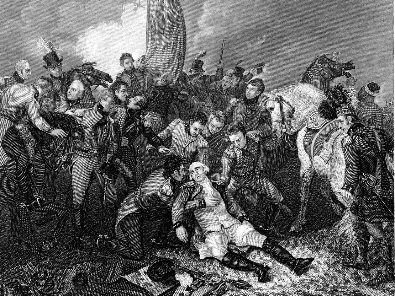 Slaget vid Aboukir Bay, Egypten, 21 mars 1801 av Unbekannt