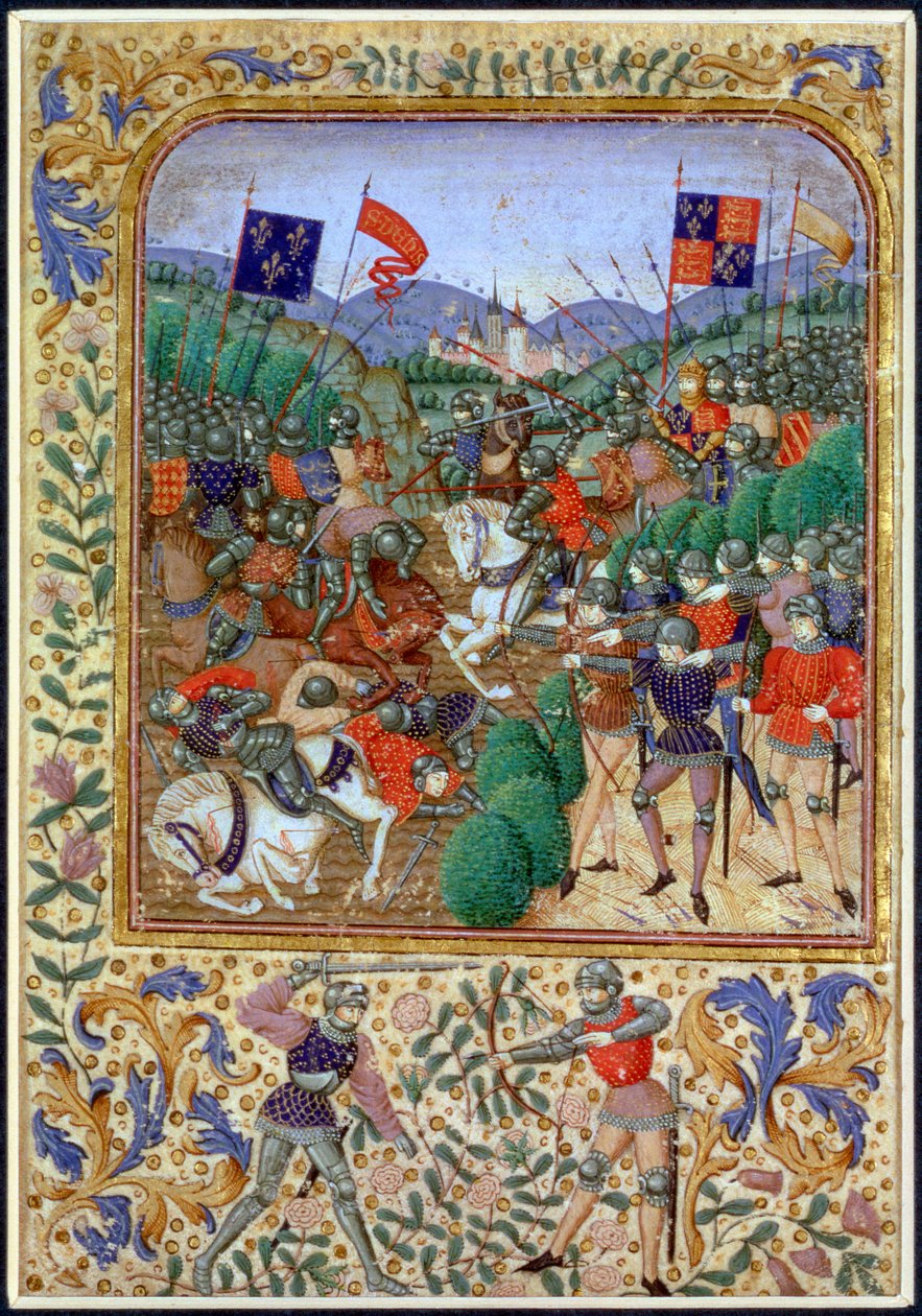 Slaget vid Agincourt, Frankrike, 25 oktober 1415, 1800-talet av Unbekannt