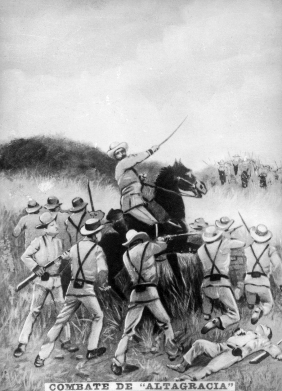 Slaget vid Altagracia, 22 juni 1895, c1910 av Unbekannt