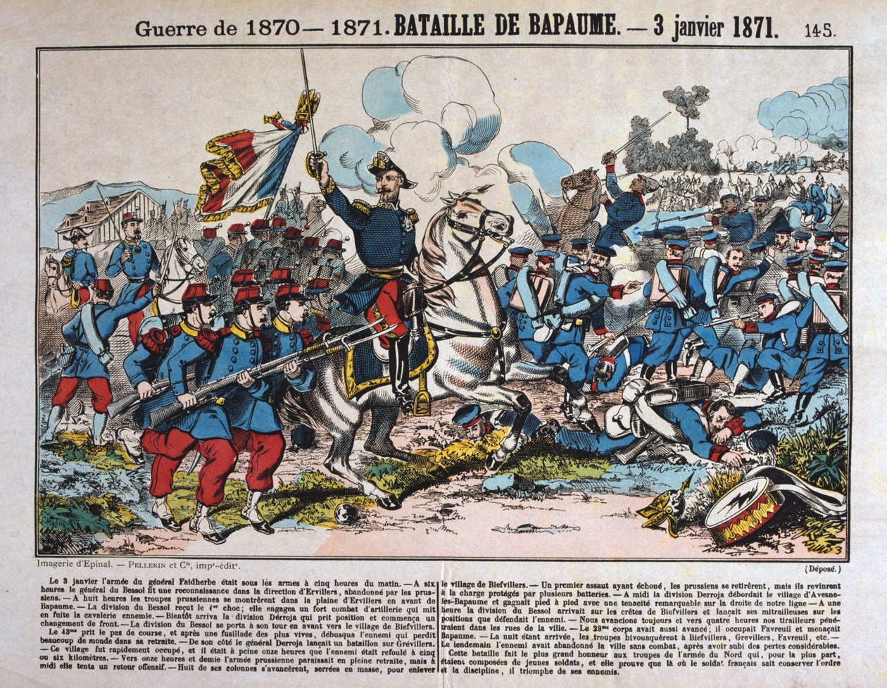 Slaget vid Bapaume, fransk-preussiska kriget, 3 januari 1871 av Unbekannt