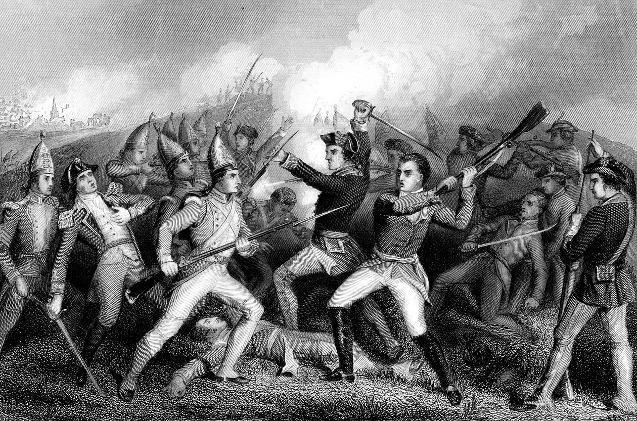 Slaget vid Bennington, Vermont, Amerikanska frihetskriget, 16 augusti 1777 av Unbekannt