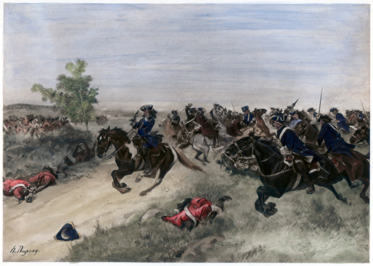 Slaget vid Blenheim, 13 augusti 1704 av Unbekannt