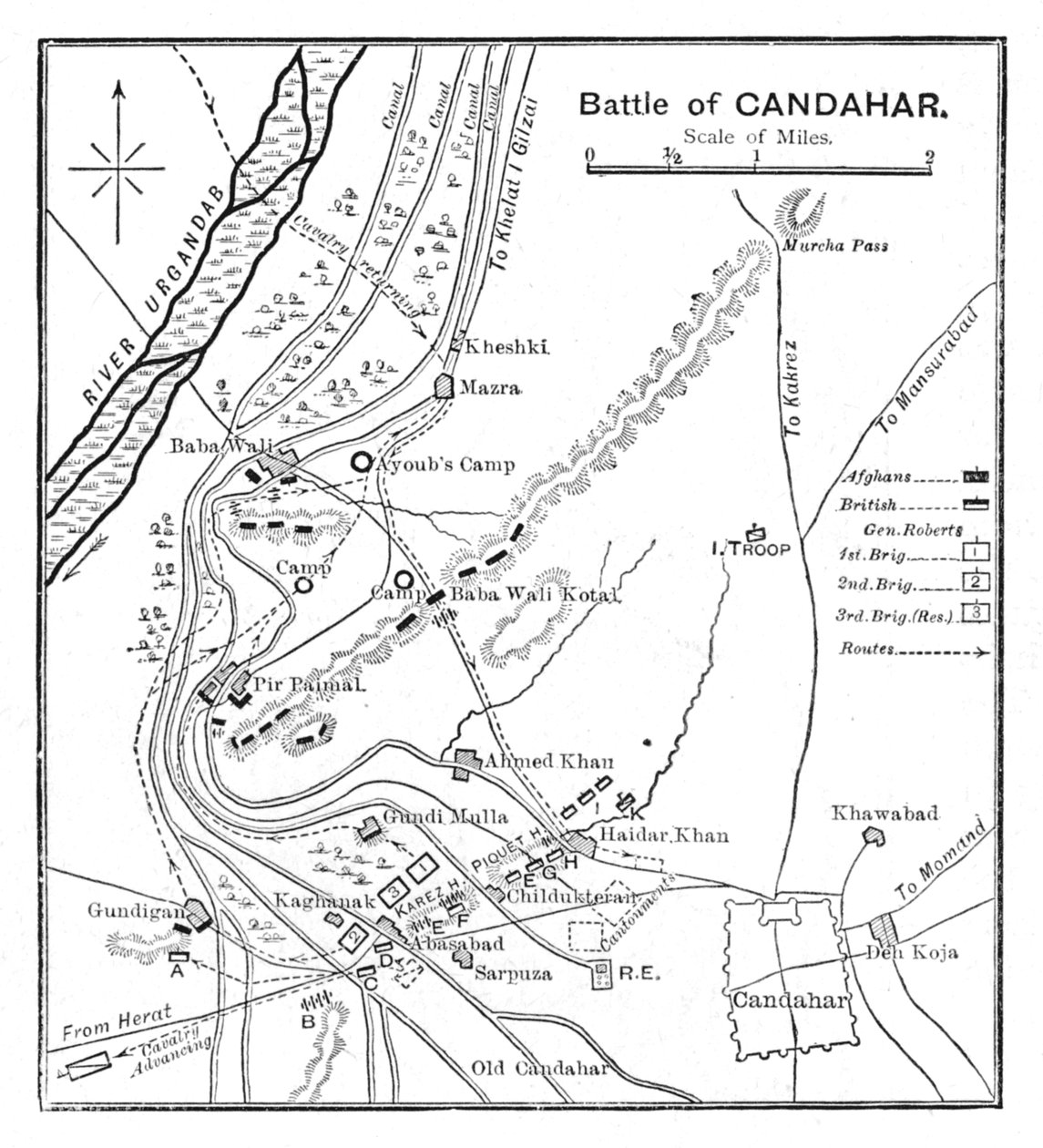 Slaget vid Candahar: Plan, 1902 av Unbekannt