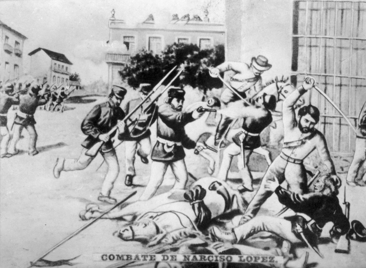 Slaget vid Cardenas, 1850, 1920-talet av Unbekannt