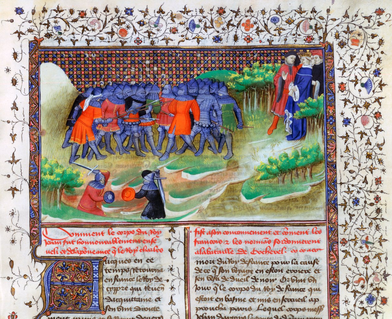 Slaget vid Cocherel, 1364, 1400-talet av Unbekannt