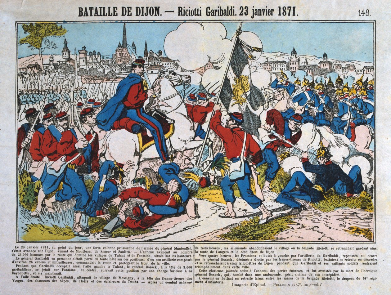 Slaget vid Dijon, fransk-preussiska kriget, 23 januari 1871 av Unbekannt