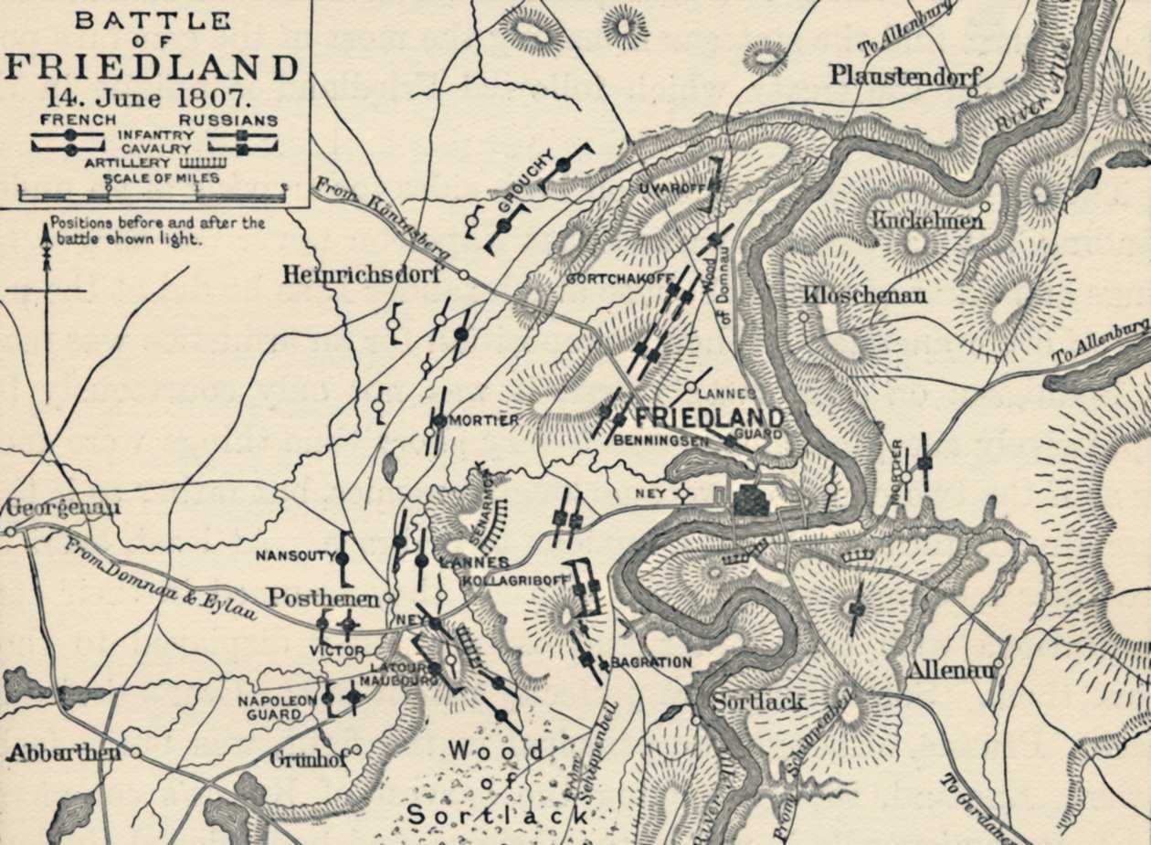 Slaget vid Friedland, 14 juni 1807, 1896 av Unbekannt