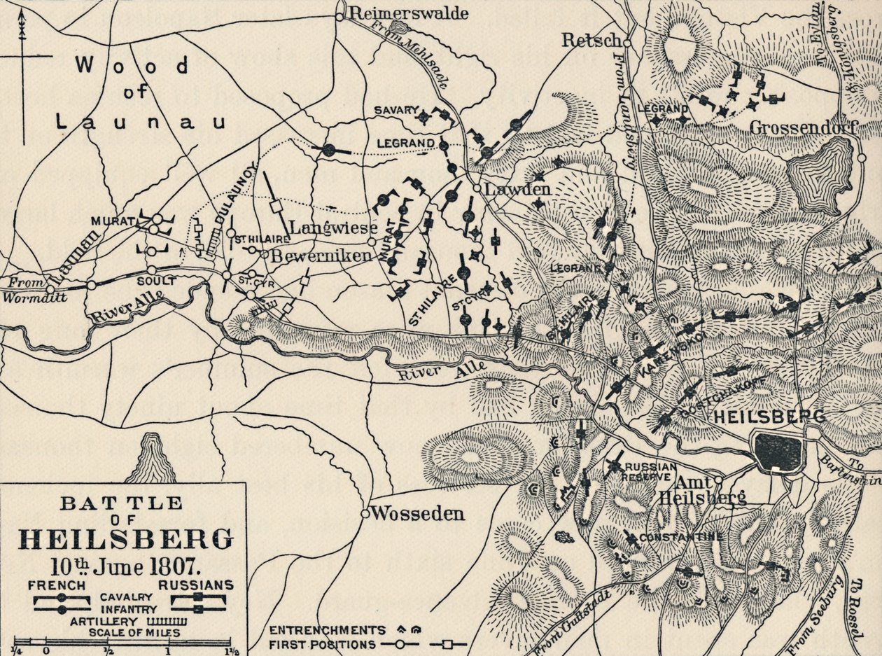 Slaget vid Heilsberg, 10 juni 1807, 1896 av Unbekannt