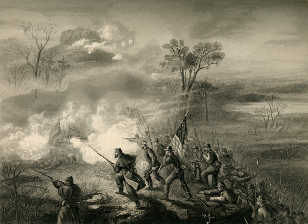 Slaget vid Lookout Mountain, 1878. av Unbekannt