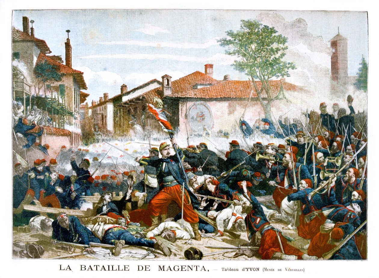 Slaget vid Magenta, 1859, 1901 av Unbekannt
