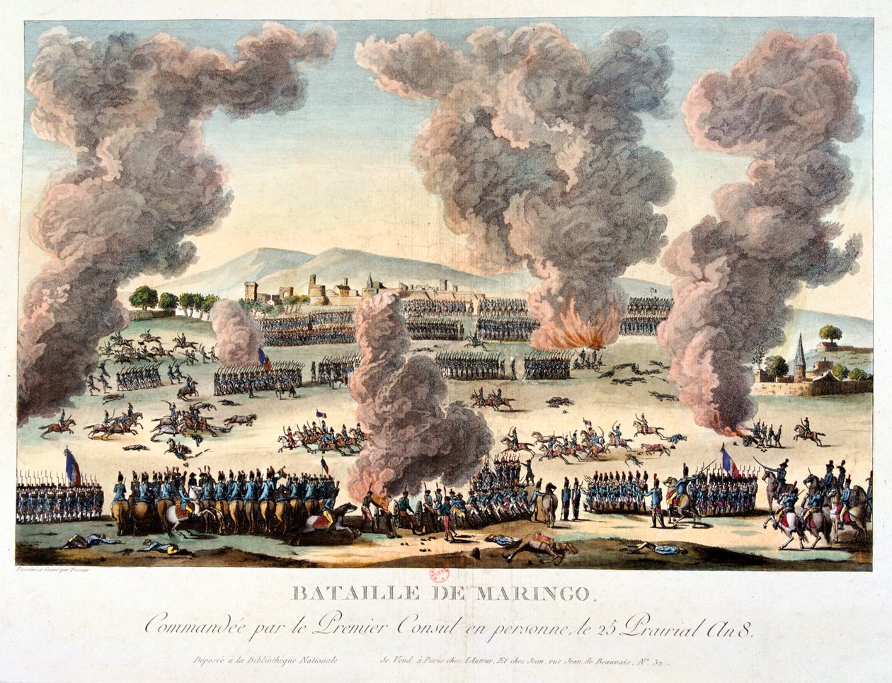 Slaget vid Marengo, 14 juni 1800 av Unbekannt