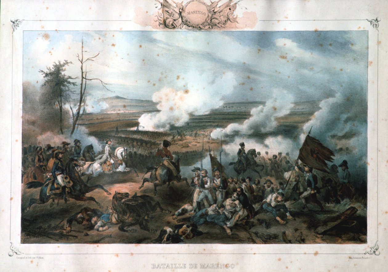 Slaget vid Marengo, 14 juni 1800 av Unbekannt