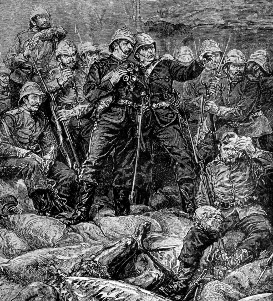Slaget vid Rorkes Drift, Natal, Zulukriget, 1879 1951 av Unbekannt