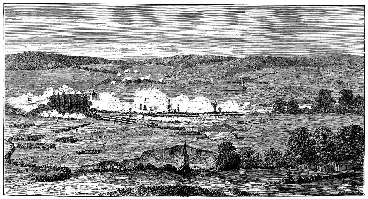 Slaget vid Sedan, Frankrike, fransk-preussiska kriget, 1 september 1870 av Unbekannt