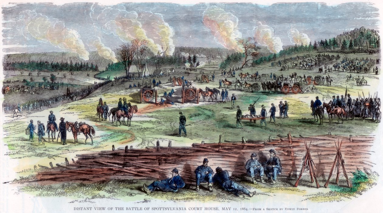 Slaget vid Spotsylvania Court House, Virginia, amerikanska inbördeskriget, 12 maj 1864 av Unbekannt