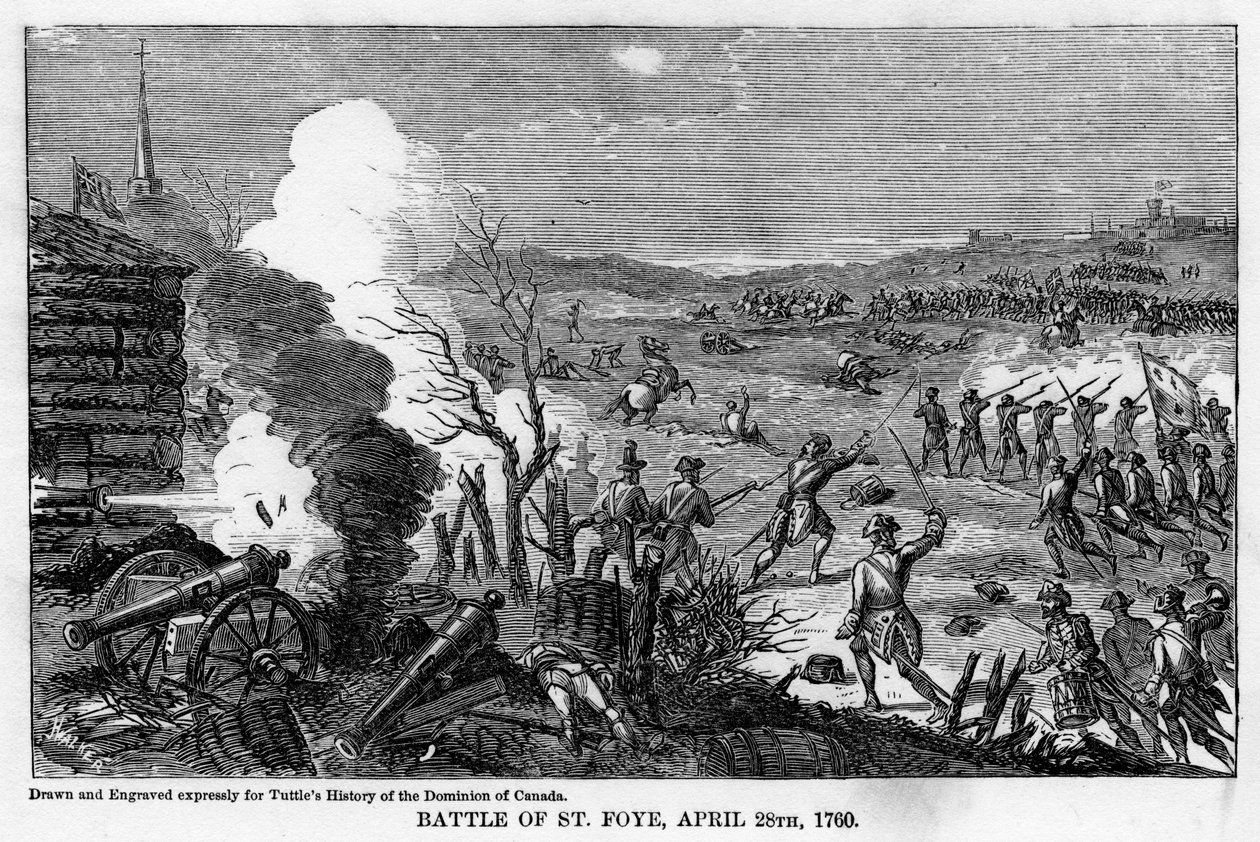 Slaget vid St Foy, 28 april 1760, 1877 av Unbekannt