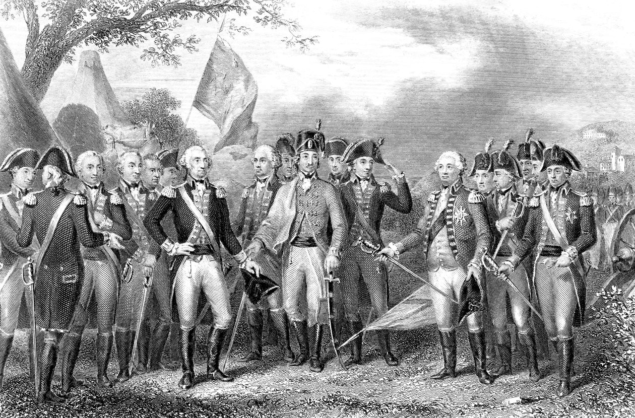 Slaget vid Yorktown, Virginia, Amerikanska frihetskriget, 1781 av Unbekannt