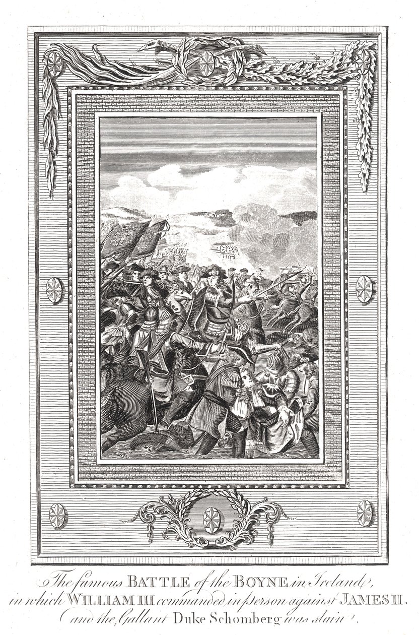 Slaget vid Boyne, 1690 av Unbekannt