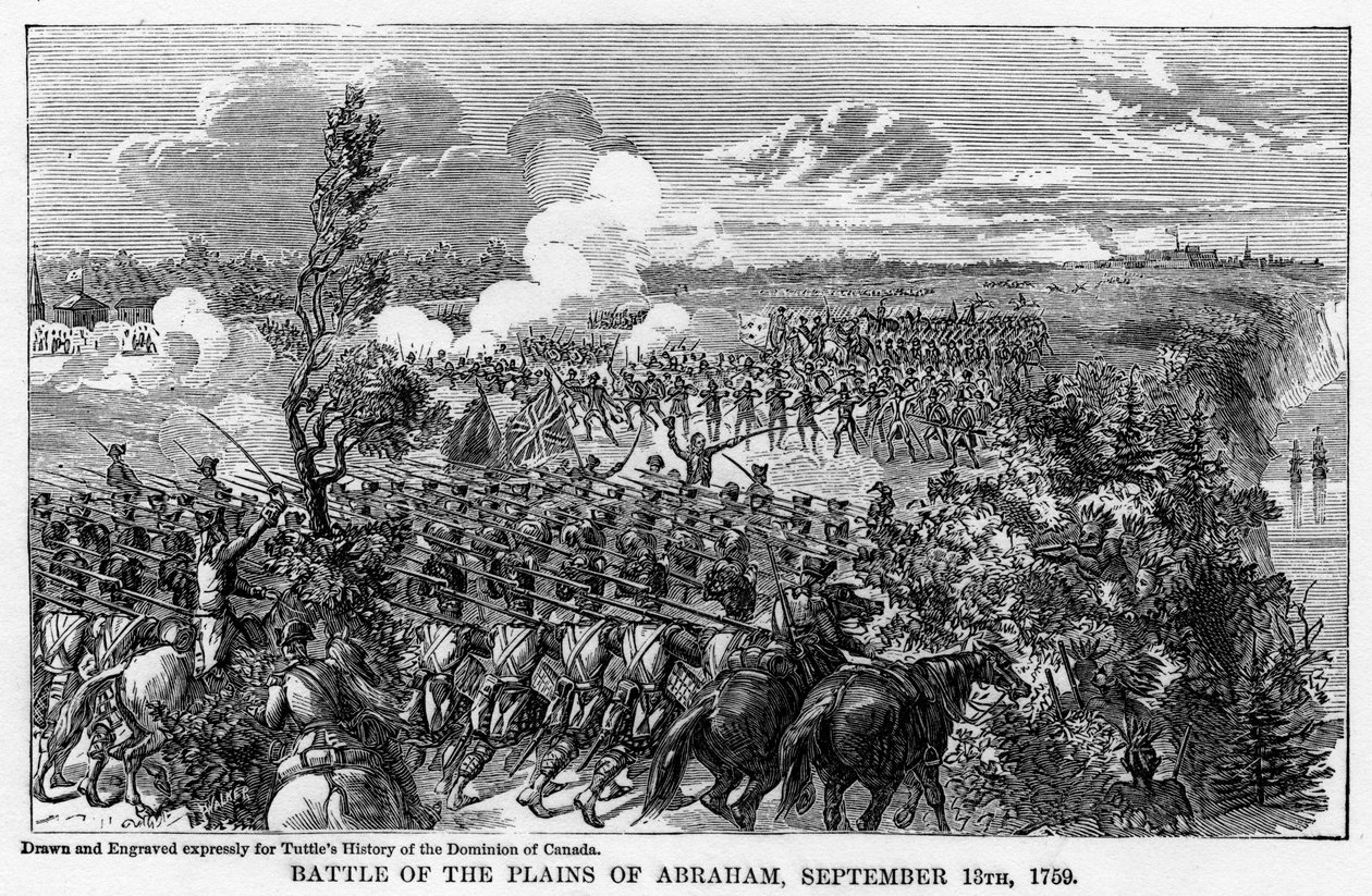 Slaget vid Abrahams slätter, 13 september 1759, 1877 av Unbekannt